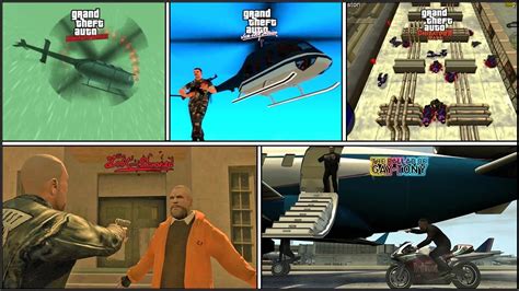 ALL GTA FINAL MISSIONS! (Part 2) - GTA LCS, VCS, TLAD, CTW, TBOGT ...