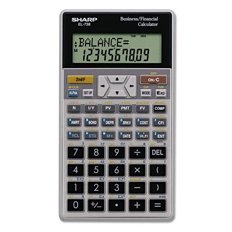 Sharp EL-738C Financial Calculator, 10-Digit LCD - Walmart.com