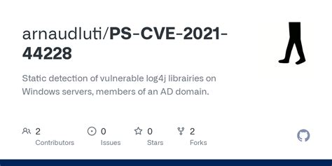 GitHub - arnaudluti/PS-CVE-2021-44228: Static detection of vulnerable log4j librairies on ...