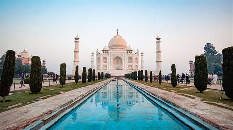 HD wallpaper: taj mahal, agra, rajasthan, india, mosaic, mausoleum ...