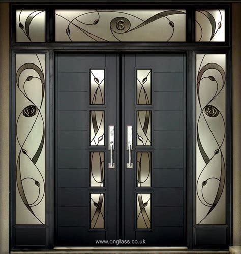 Puerta Principal Cristales en colores | Door glass design, Home door ...