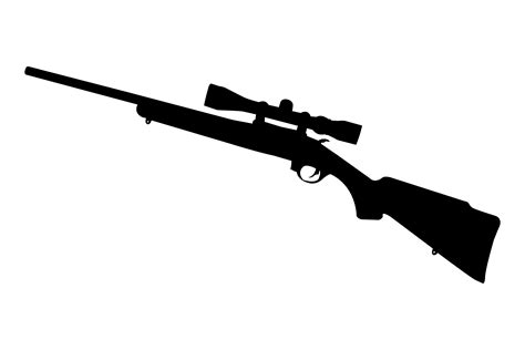 Rifle Silhouette Graphic by Illustrately · Creative Fabrica