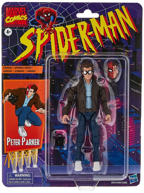 Spider-Man Hasbro Marvel Legends Series 6-inch Collectible Peter Parker ...