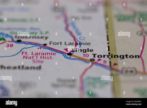 Map of lingle hi-res stock photography and images - Alamy