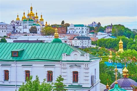 Golden Domes of Kyiv Pechersk Lavra Cave Monastery, Ukraine Stock Photo - Image of europe ...