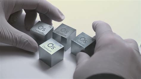 Luciteria Science osmium inch cubes - YouTube