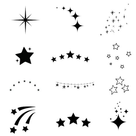 Stars Svg Bundle Star Clipart Sparkle Star Svg Stars | Etsy