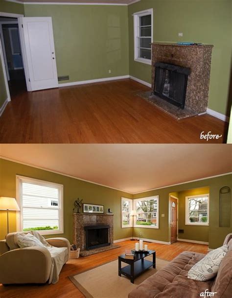 These before/after photos demonstrate the power of home staging; very ...