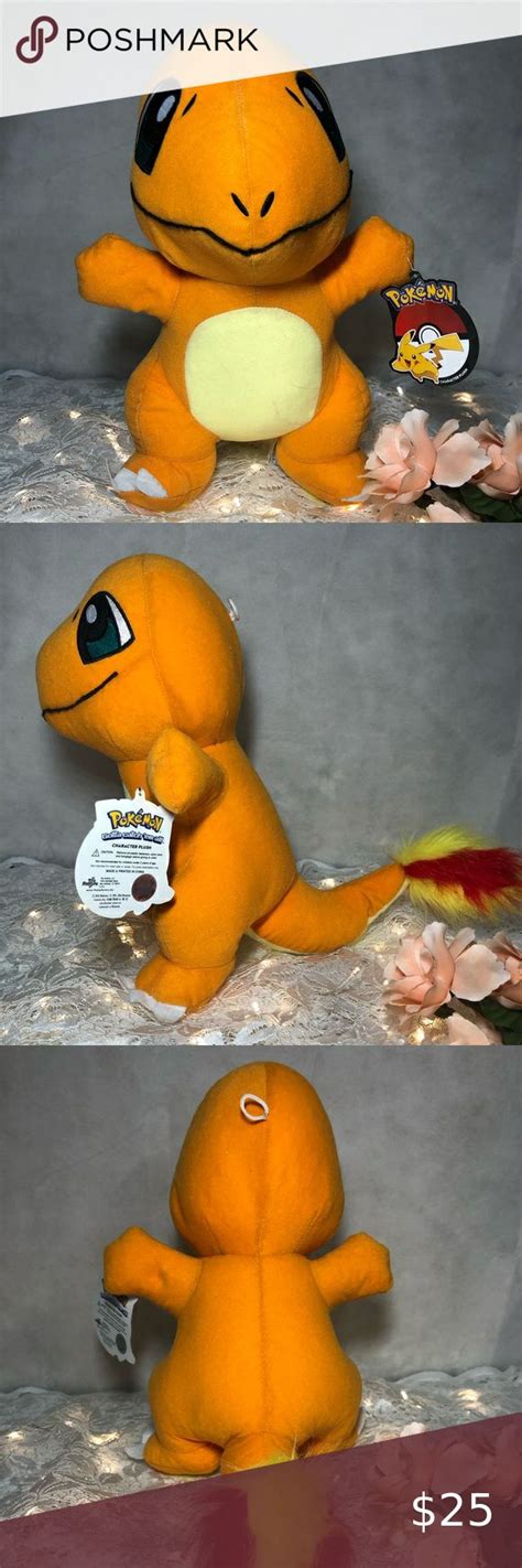 NWT Official Pokémon Charmander Plush 14" Figure | Charmander plush ...