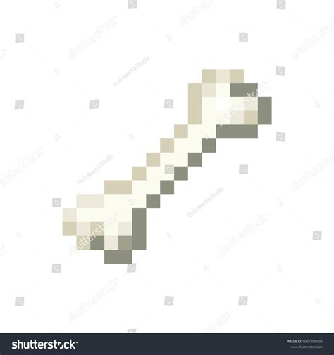 Pixel Art Bone Isolated Vector File Stock Vector (Royalty Free) 1921488095 | Shutterstock