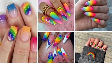 40+ Outstanding Rainbow Nail Designs 2023