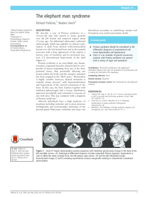 (PDF) The elephant man syndrome | Richard Pullicino - Academia.edu