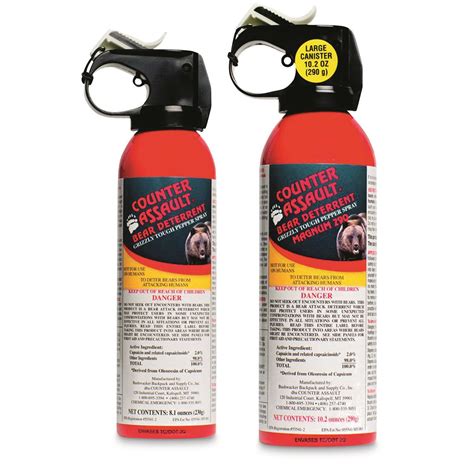 Counter Assault Bear Deterrent Spray Value Pack - 698302, Other Hunting Accessories at Sportsman ...