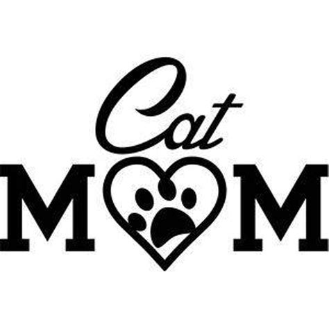 Cat Mom Paw Print Vinyl Car Decal Bumper Window Sticker Any image 0 ...