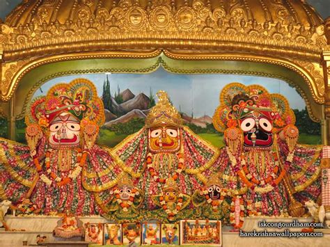 Jagannath Baladeva Subhadra Wallpaper (001) | Hare Krishna Wallpapers