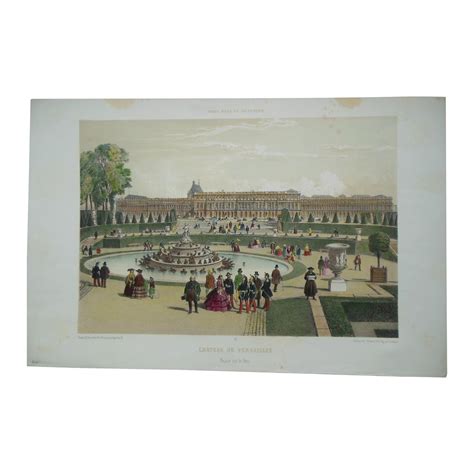 Antique View of Paris Lithograph | Chairish