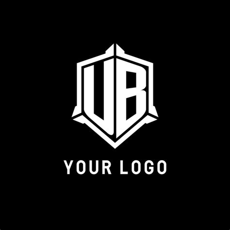 UB logo initial with shield shape design style 24300891 Vector Art at Vecteezy