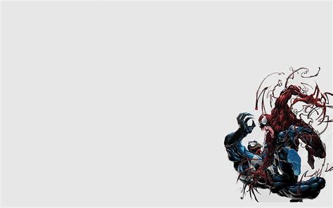 HD wallpaper: Comics, Venom vs Carnage, copy space, white background ...