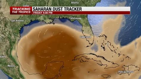 Saharan dust arrives in Southwest Florida after a 6 thousand miles journey from Africa... Again ...