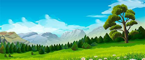 Cartoon Forest Meadow | Background images, Forest, Cartoon