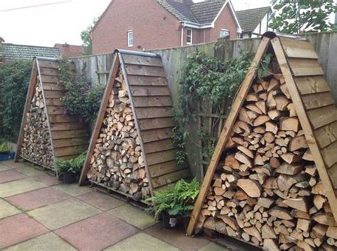 20 Excellent DIY Outdoor Firewood Storage Ideas | HomeMydesign