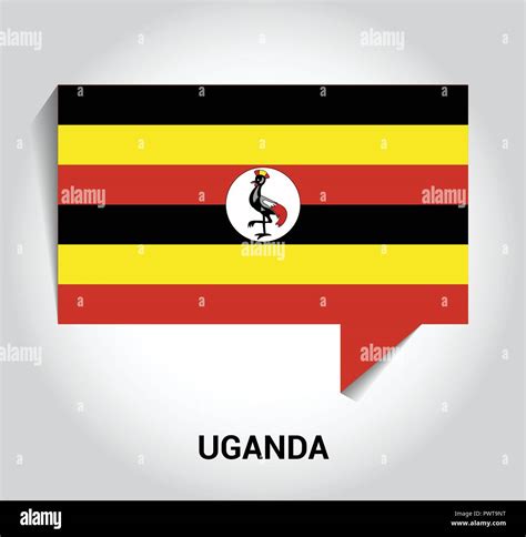 Uganda flag design vector Stock Vector Image & Art - Alamy