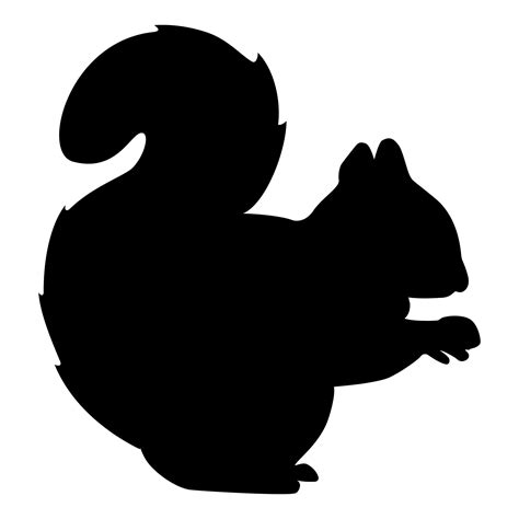 Red Squirrel | Animal silhouette, Squirrel silhouette, Squirrel