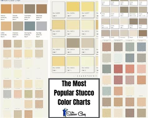 7 Of The Most Popular Stucco Color Charts, All In One Place!