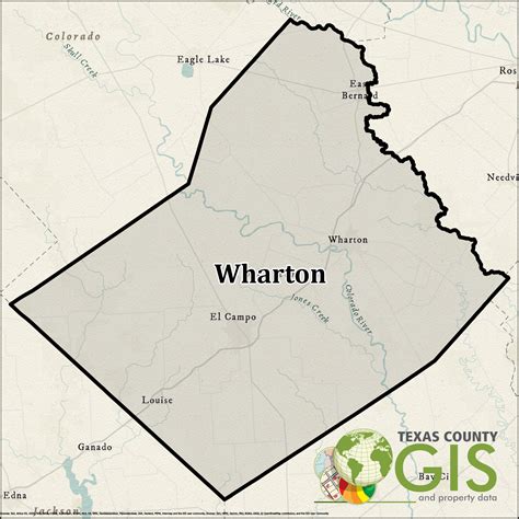 Wharton County Shapefile and Property Data - Texas County GIS Data