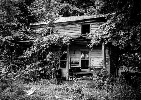 Free Images : forest, black and white, wood, house, building, barn, hut, shack, mountains, ruins ...
