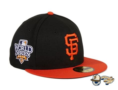 San Francisco Giants 2010 World Series Patch Black Orange 59Fifty ...