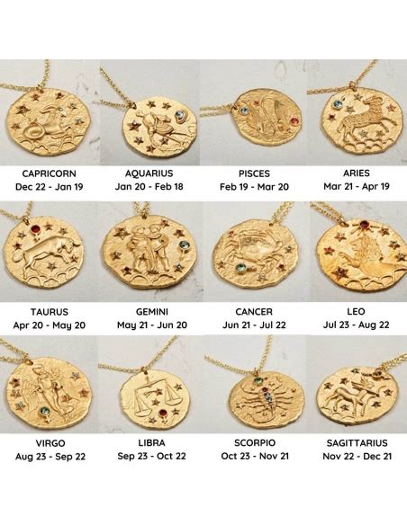 Zodiac Pendant Necklace | Constellation | Horoscope | 18K Gold Vermeil