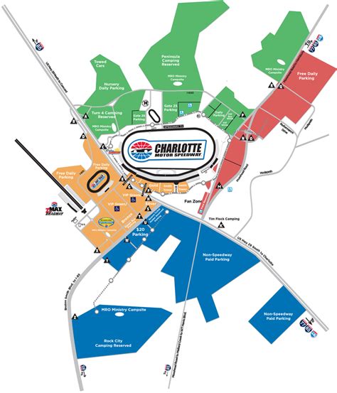 Charlotte Motor Speedway parking map for Coke 600 | Rock Hill Herald