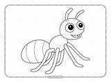Ant Coloring Pages For Kids  Boys Ants sketch template
