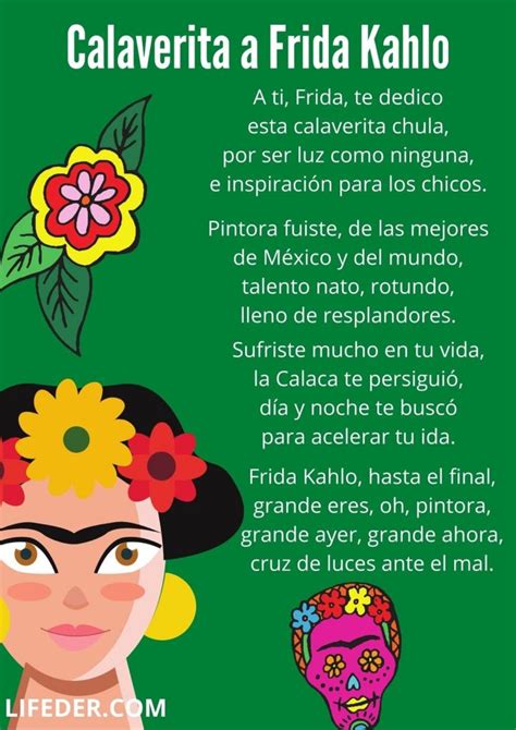 20 calaveritas literarias cortas para niños y maestros (con imágenes)