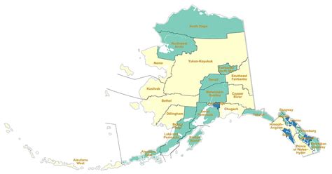 Alaska Boroughs & Population By Boroughs