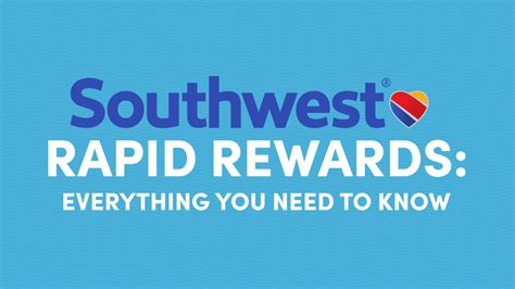 Southwest Rapid Rewards Program: Everything You Need to Know