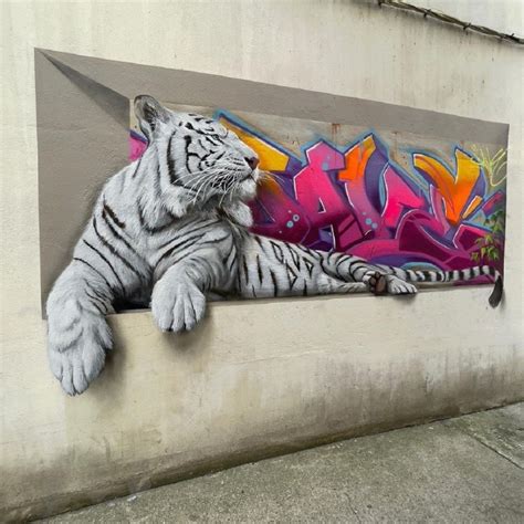 I mainly paint animals threatened with extinction (graffiti by Dave Baranes) | STREET ART UTOPIA