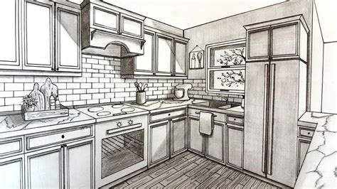 Awesome Architecture | Kitchen drawing, Interior design sketches ...