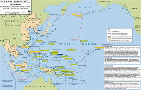 Map of WWII: Major Operations in Asia and the Pacific | Wwii maps, Map, Wwii