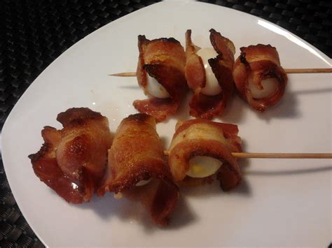 Grilled Quail Egg Wrapped in Bacon | Shan's Recipes