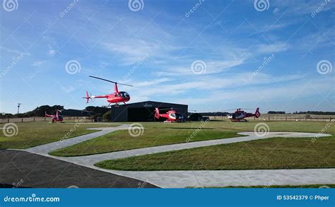 Helicopter Taking Off @ the Twelve Apostles Editorial Stock Image - Image of helicopter ...