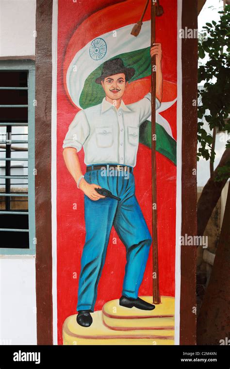 Famous Indian freedom fighter Bhagat Singh Andhra Pradesh South India Stock Photo - Alamy