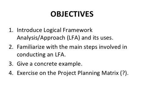 Log frame-analysis