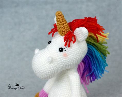 Rainbow Unicorn Stuffed Animal Cute Magical Unicorn Plushie - Etsy