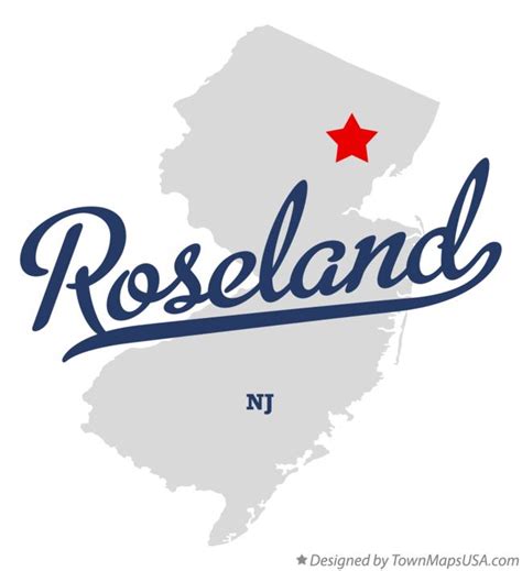 Map of Roseland, NJ, New Jersey