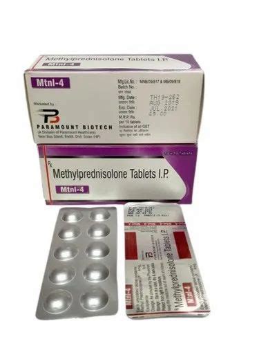 Methylprednisolone Tablets I.P at Rs 490/box | Methylprednisolone ...