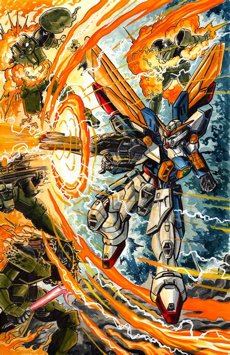 Gundam Wing Fan Art Connecting Print Set by Derick Jones - Etsy