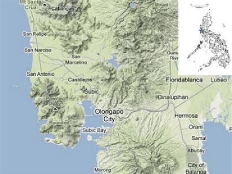 Map of the collection site: Subic Watershed Forest Reserve, Zambales ...