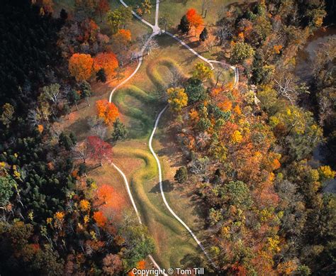 Serpent Mound Aerial View, Serpent Mound State Memorial, Ohio Ancient ...